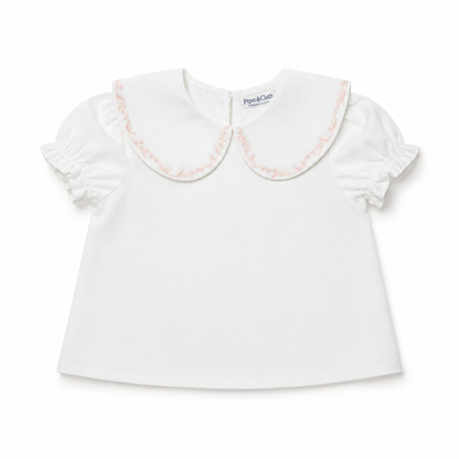 Emmeline Blouse – Blush Embroidery