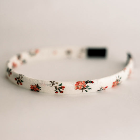 Petite Petals Headband- Red Hypericum | Piper&Cloth