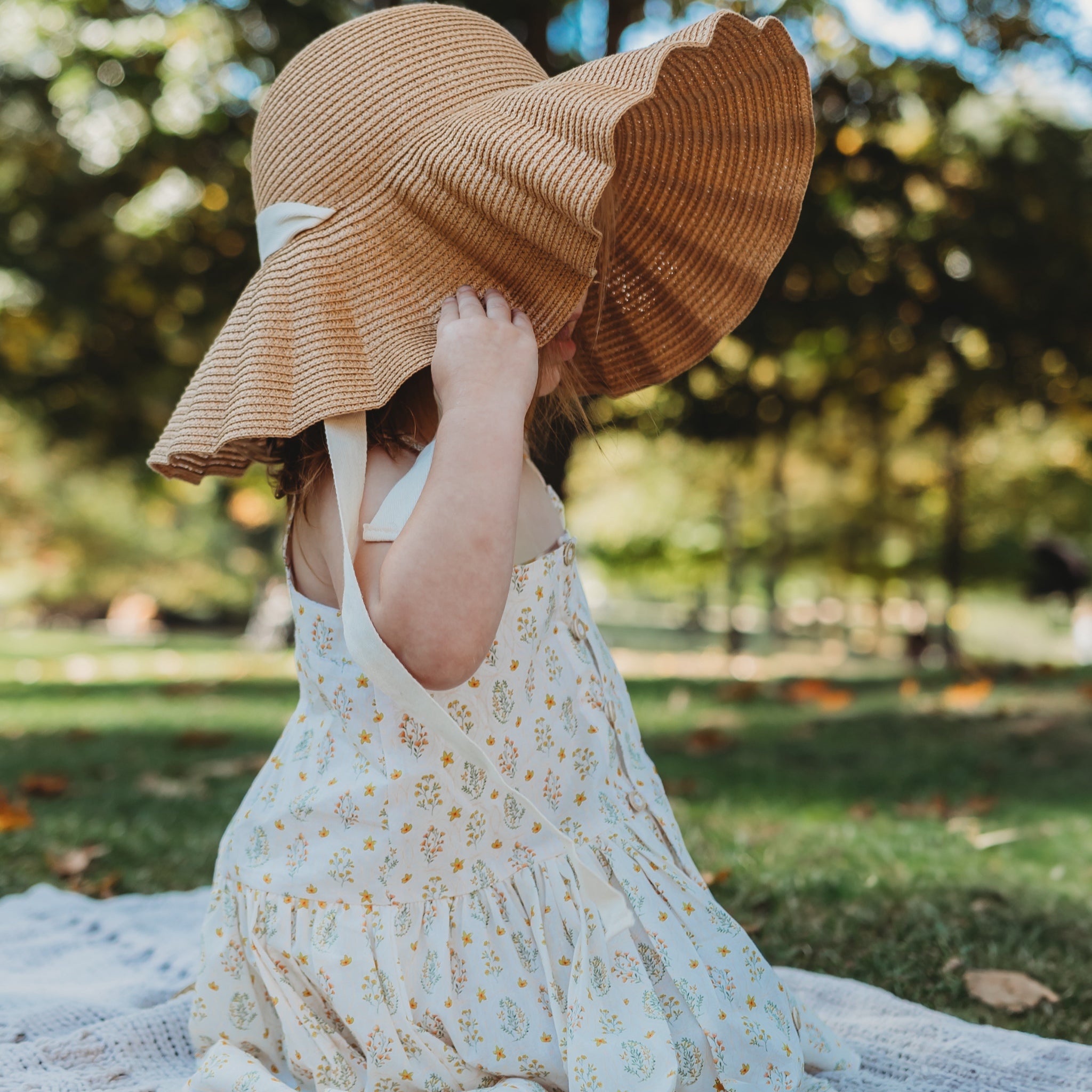 Hikari Pintuck Dress-Sunny Blossom Field