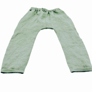 The Tapered Linen Trouser- Sage Green