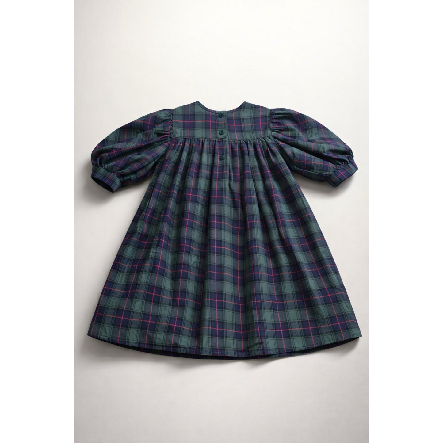 Plaid dress on a white background