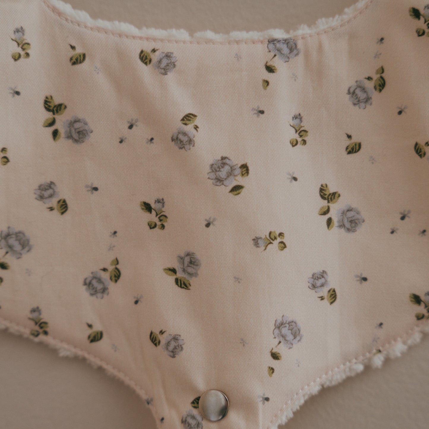 Soothe & Snap Pacifier Bib- Rosemilk Bloom