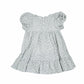 Light blue floral dress on a white background