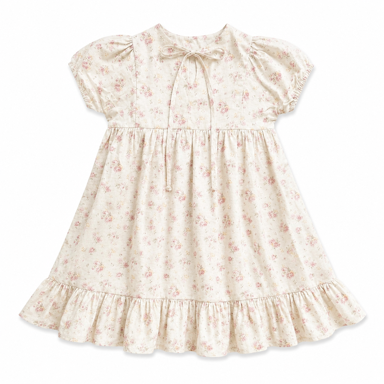 Floral dress on a white background