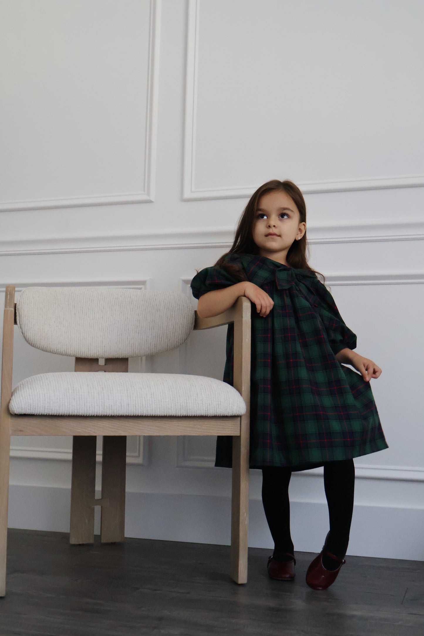 Rosemoor Dress | Heritage Green Tartan Cotton