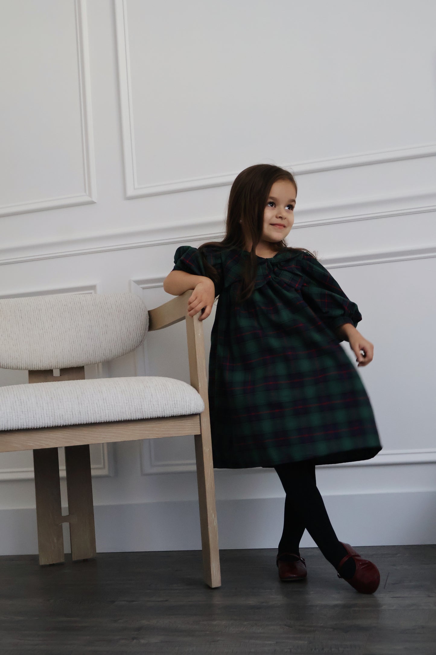 Rosemoor Dress | Heritage Green Tartan Cotton