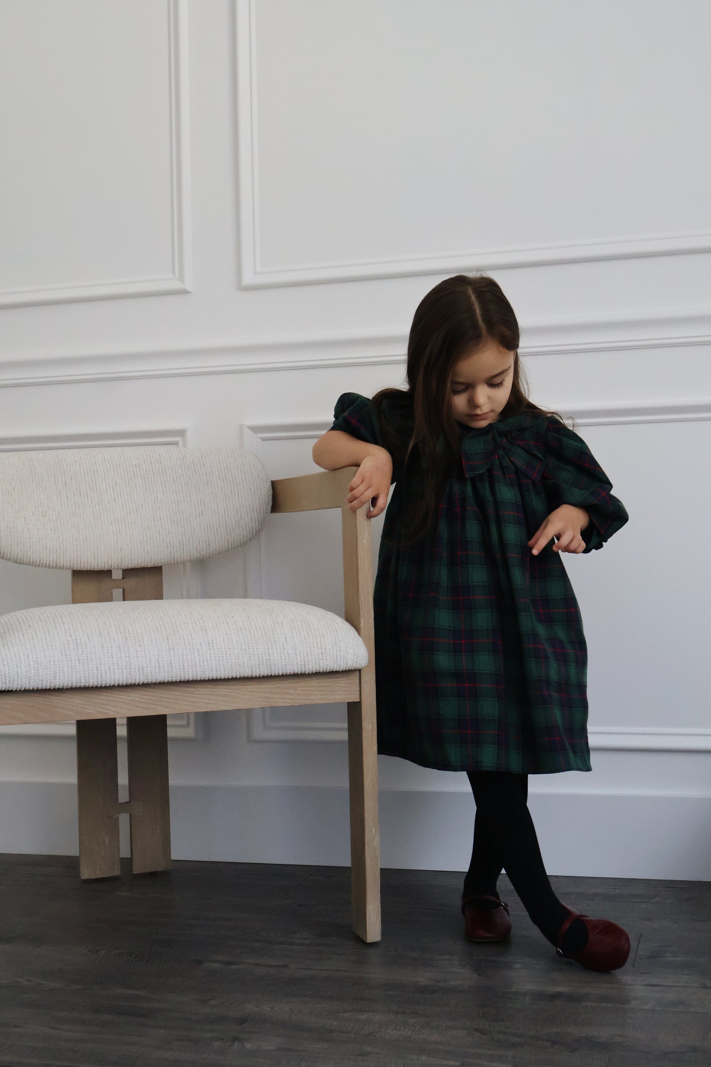 Rosemoor Dress | Heritage Green Tartan Cotton