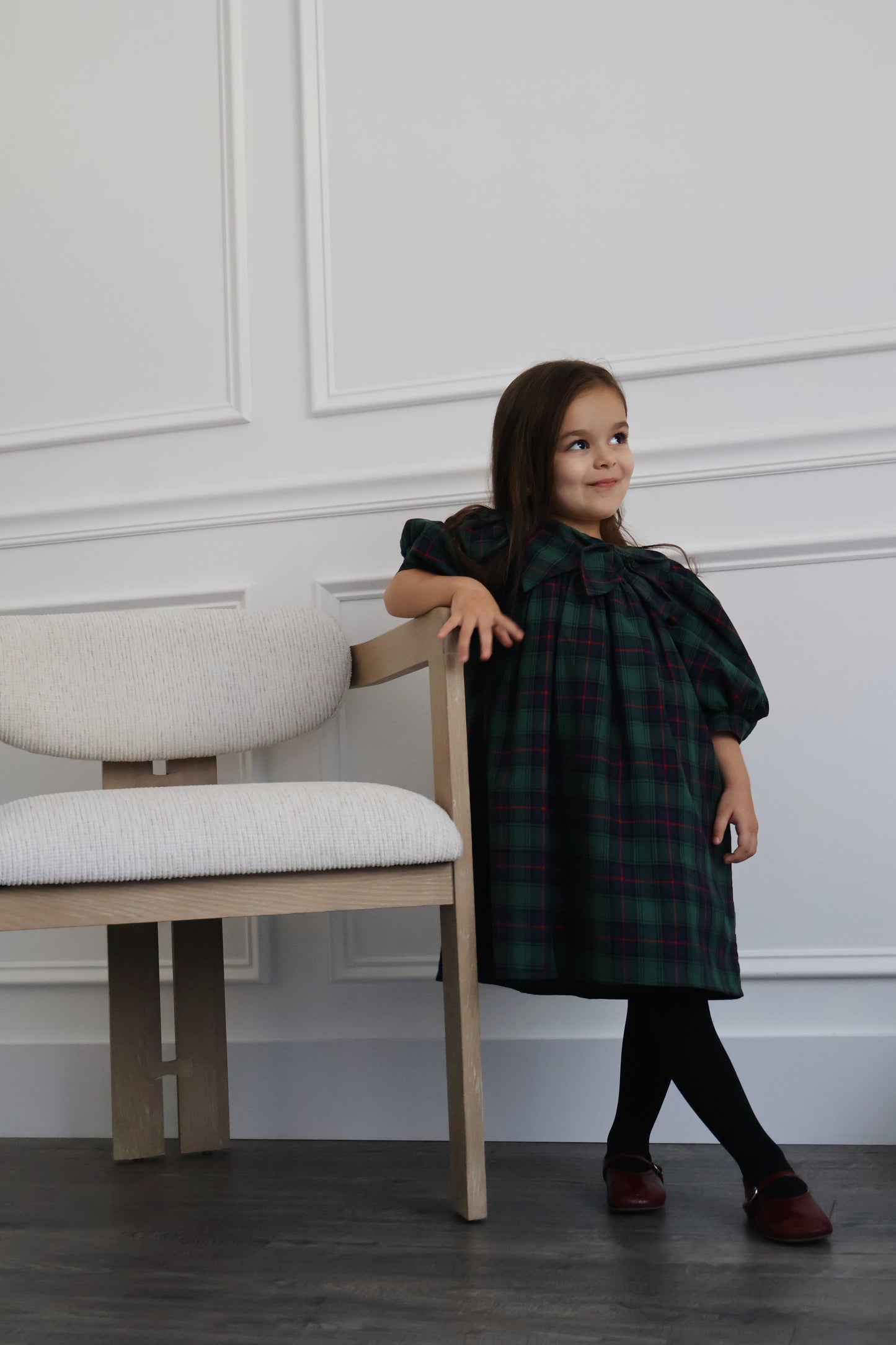 Rosemoor Dress | Heritage Green Tartan Cotton
