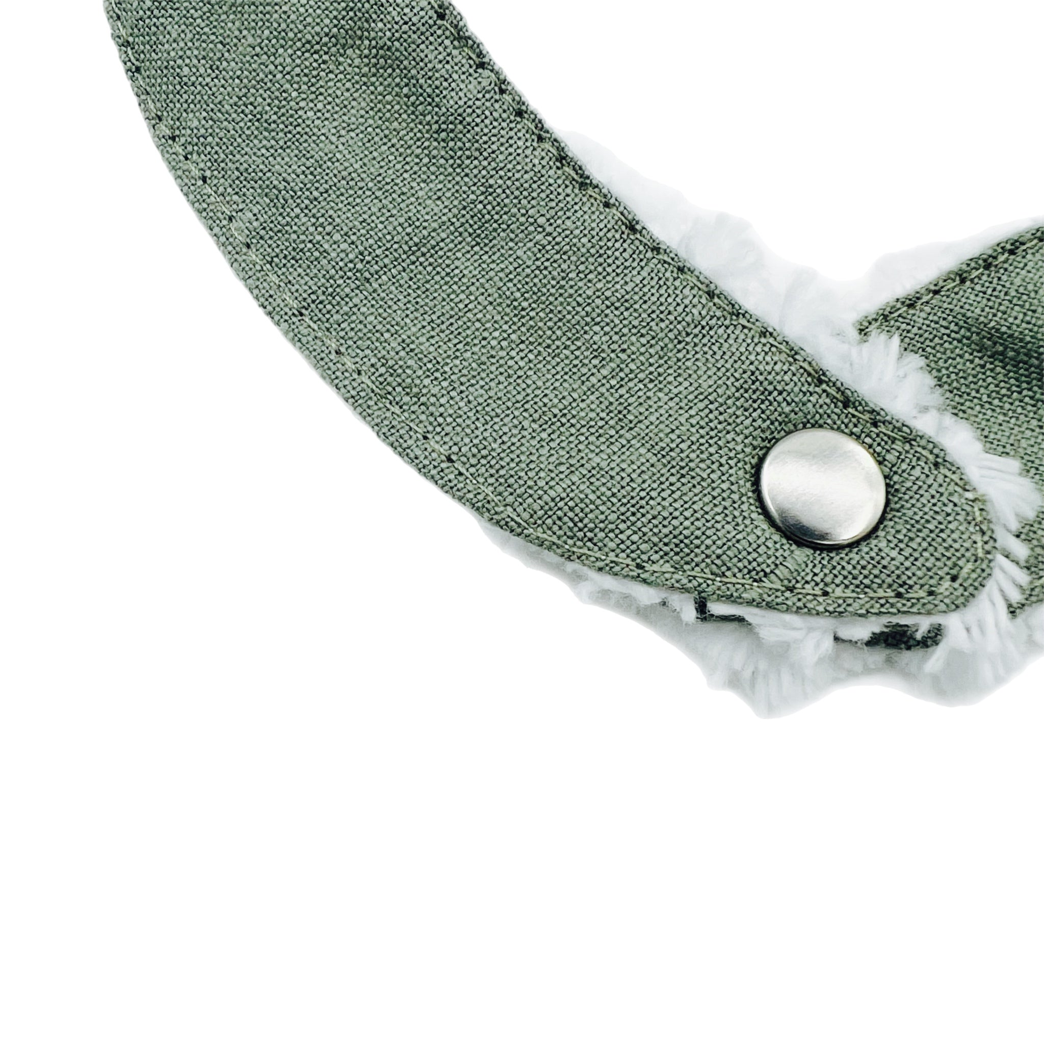 Sage Green Linen Pacifier & Teething Ring Set