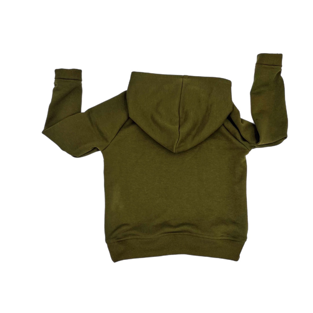 Olive Green Crossover Hoodie