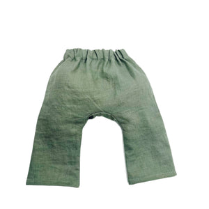 Linen Gusset Pant-Sage Green